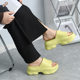New platform slippers for Women summer wear thick-soled EVA non-slip home fashion super soft slip-on sandals for women