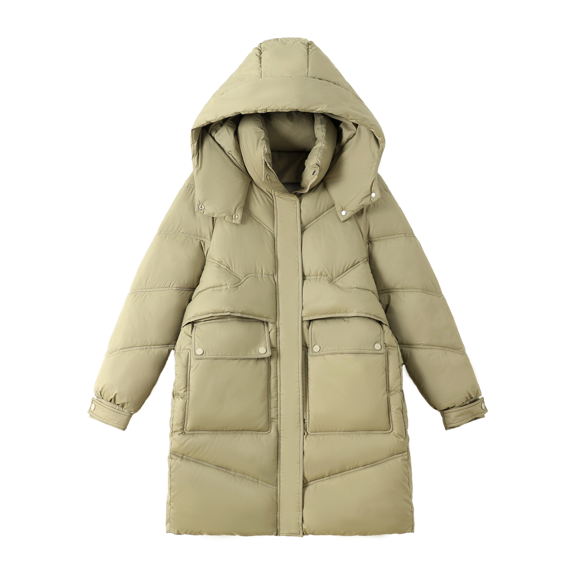 Ropa de algodón femenina larga sensación de diseño nicho abrigo de algodón caliente chaqueta de algodón holgada coreana 2024 nuevo abrigo de otoño y invierno image 6