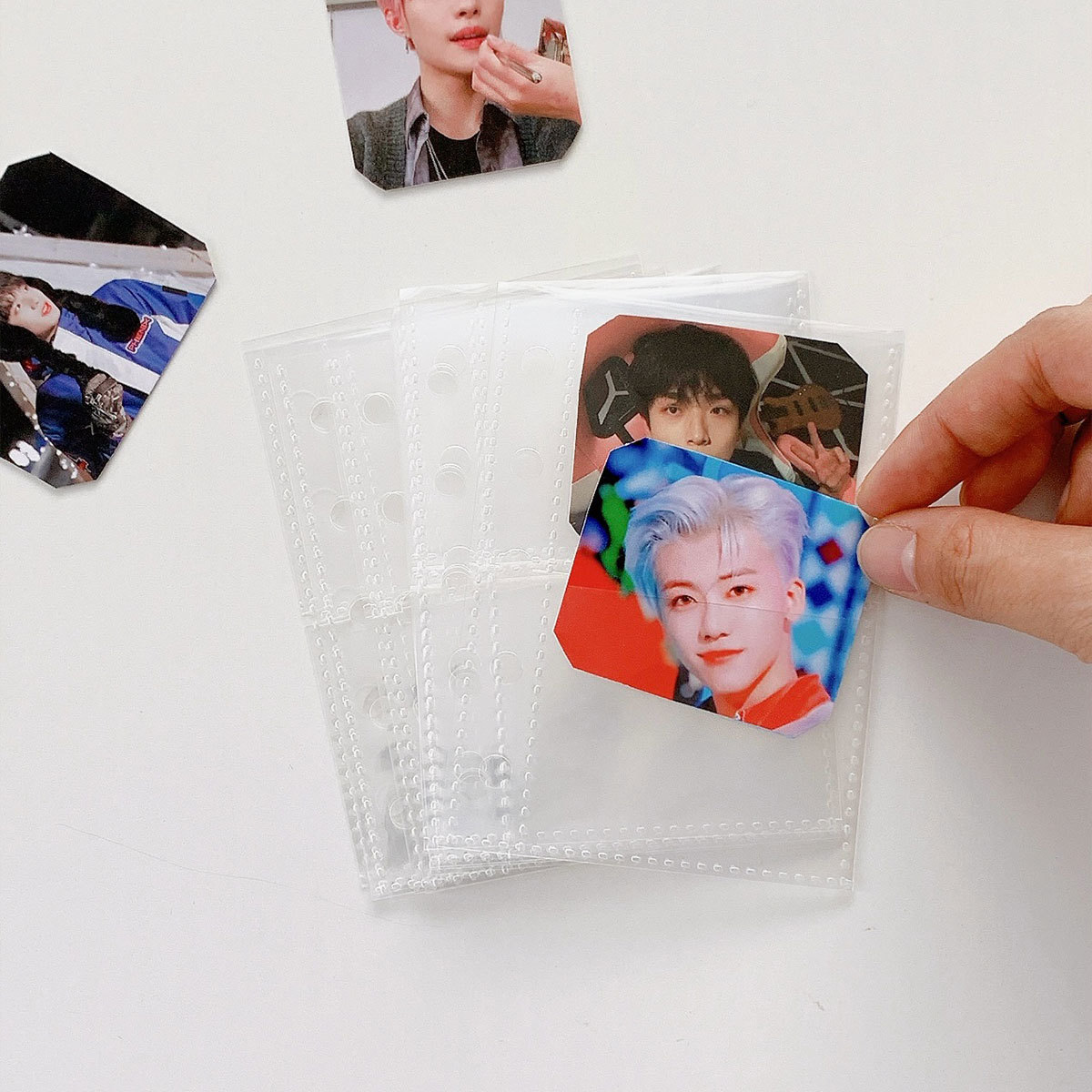 hd transparent pp upper opening m5 single double grid buggy bag mini truck one palace grid two palace grid album mini truck storage