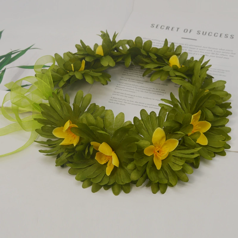 Мори приморский пляж Гавайские праздничные гирлянды для волос невесты свадебные подружки невесты имитация цветочных головных уборов фото реквизит