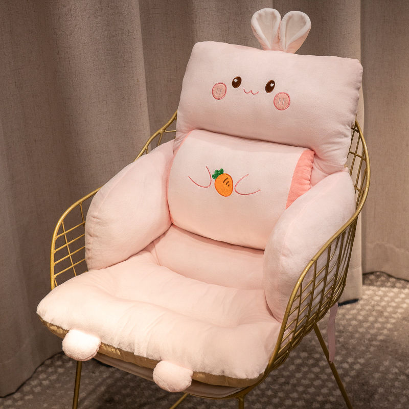 椅子クッション、腰クッション、背もたれ一体型シートクッション、冬用オフィス座りクッション、学生寮椅子クッション|undefined