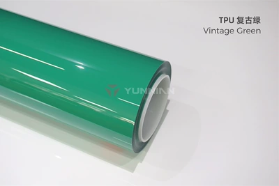 Auto Color Change Film crystal series, glossy full car - tpu-retro-green-15215m
