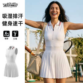 网球裙套装女户外运动连衣裙凉感网球服高尔夫速干衣羽毛球短裙