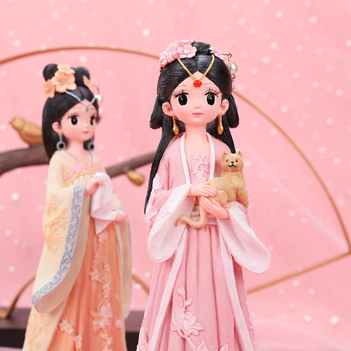 Creative antique girly resin ornaments new national style home decoration ornaments student birthday gifts photography decoration