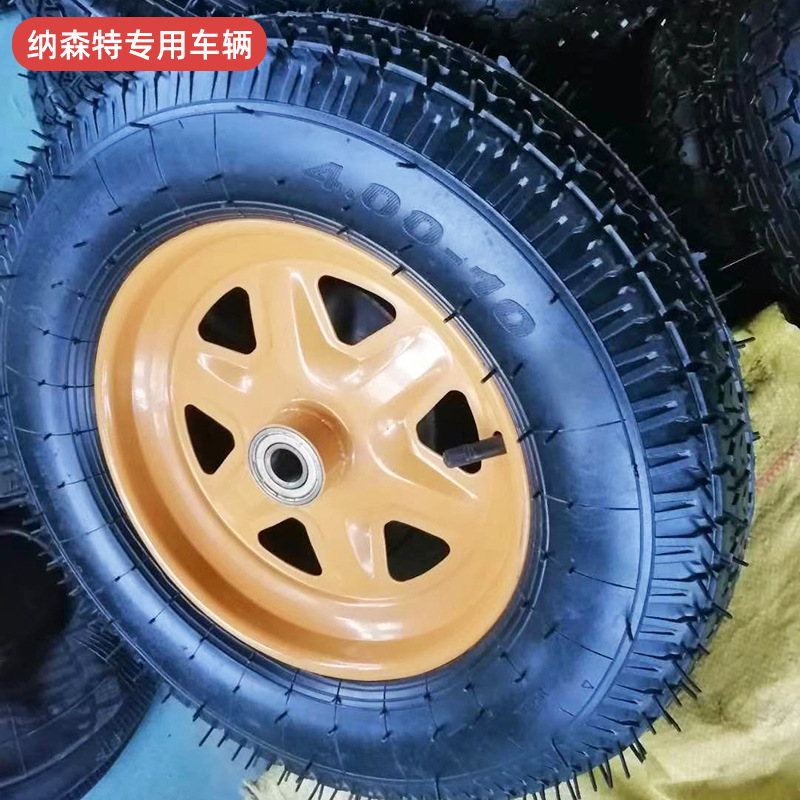 青岛厂家批发400-10充气轮胎 工具车手推车灰斗车轮胎配件