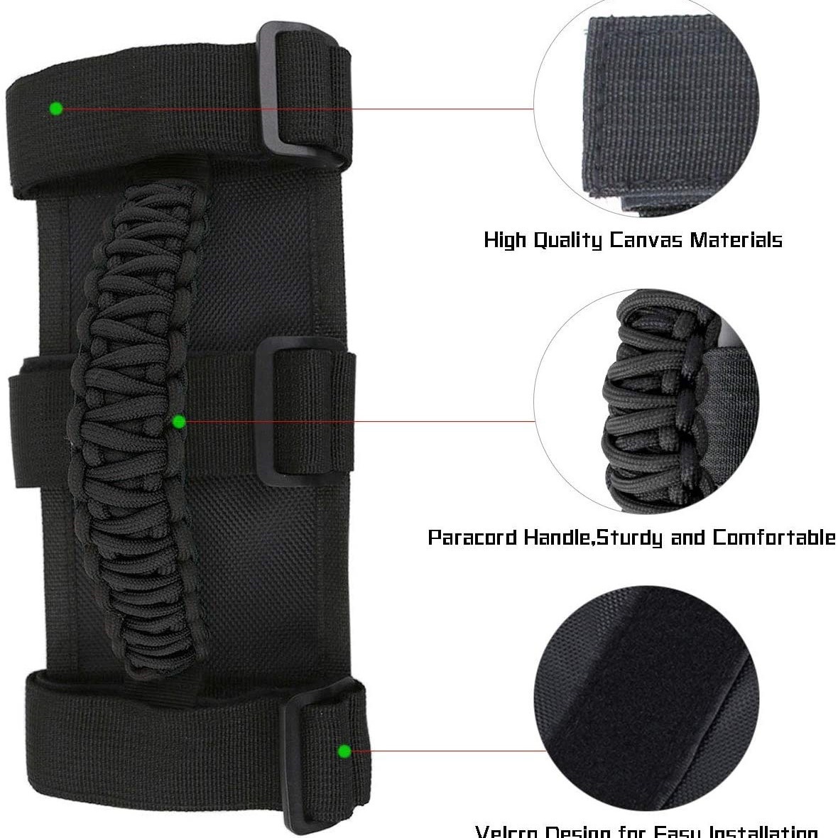 Cross-Border Wrangler Off-Road Vehicle Auxiliary Handle, Roof Inner Handle, Door Limit Strap, Wide Version Car Armrest
