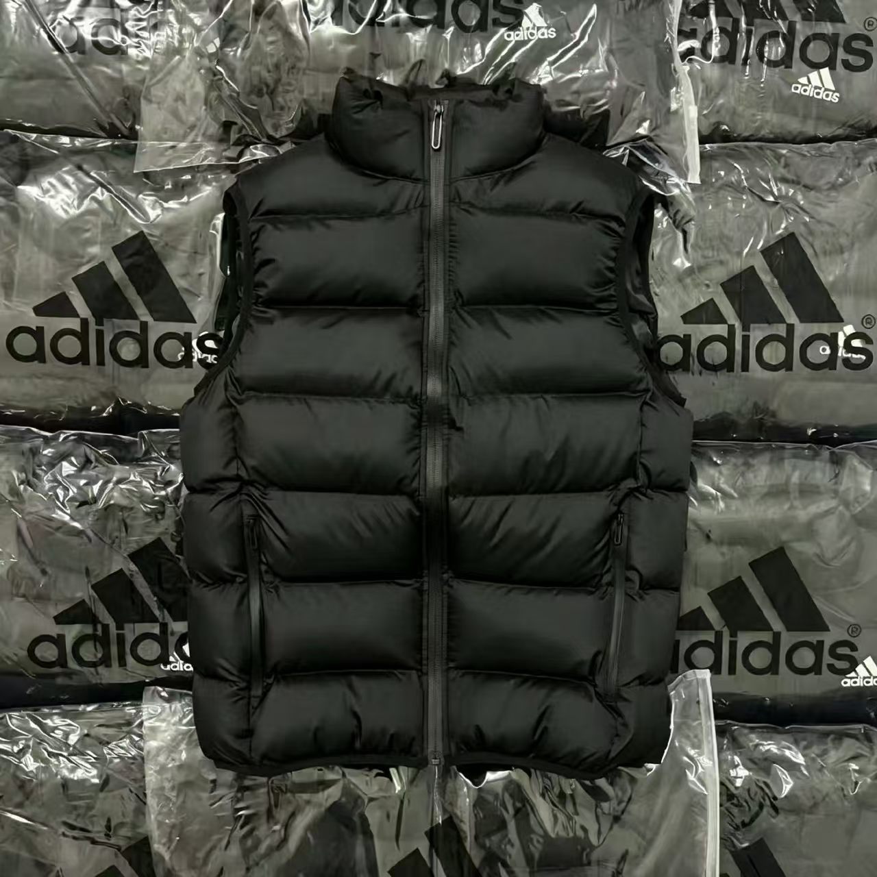 Men's autumn and winter new down cotton vest, men's casual sports vest, thickened warm cotton jacket