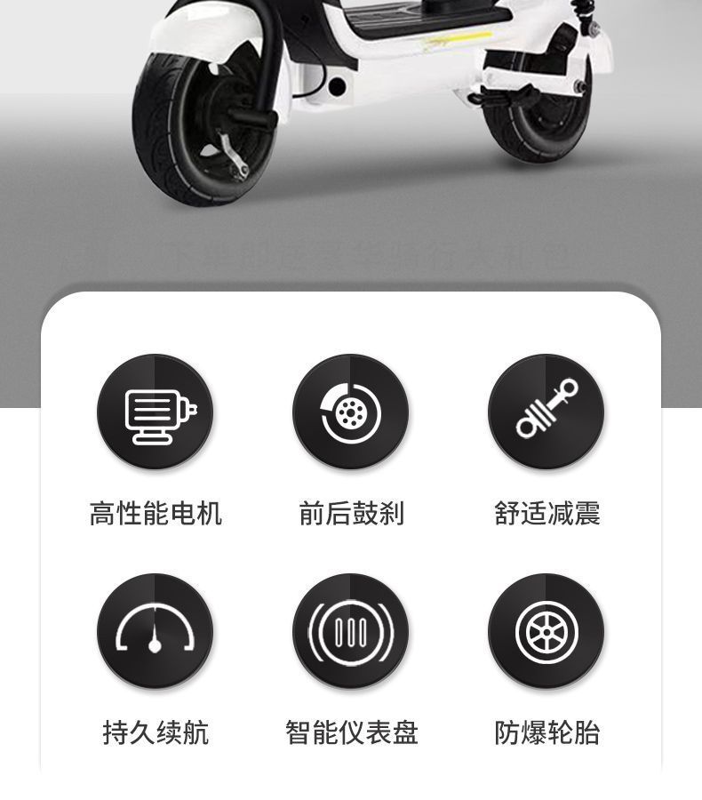 Electric Folding Scooter for Adults, Foldable Two-Wheeled Parent-Child Mini Electric Vehicle, Mini Electric Car for Commuting