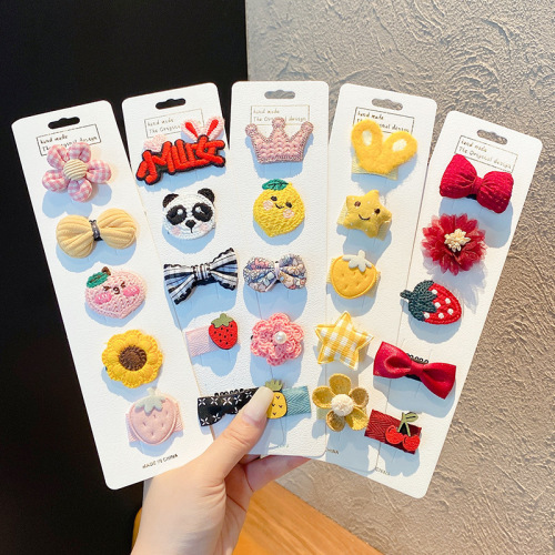 Infant hair clip cloth bag headband cute children's hair clip baby does not hurt the hair clip princess hair clip hair accessories