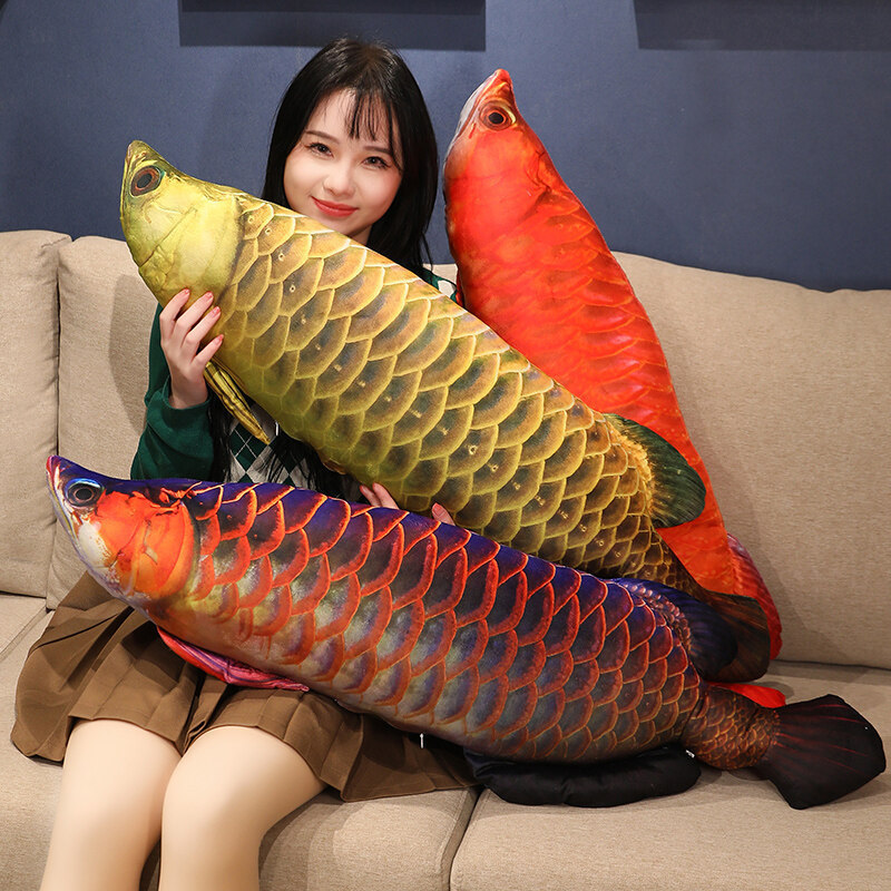 Large Simulation Golden Dragon Fish Pillow Plush Toy Doll Red Dragon Fish Doll Home Pillow Children's Muppet Doll Large Simulation Golden Dragon Fish Pillow Plush Toy Doll Red Dragon Fish Doll Home Pillow Children's Muppet Doll