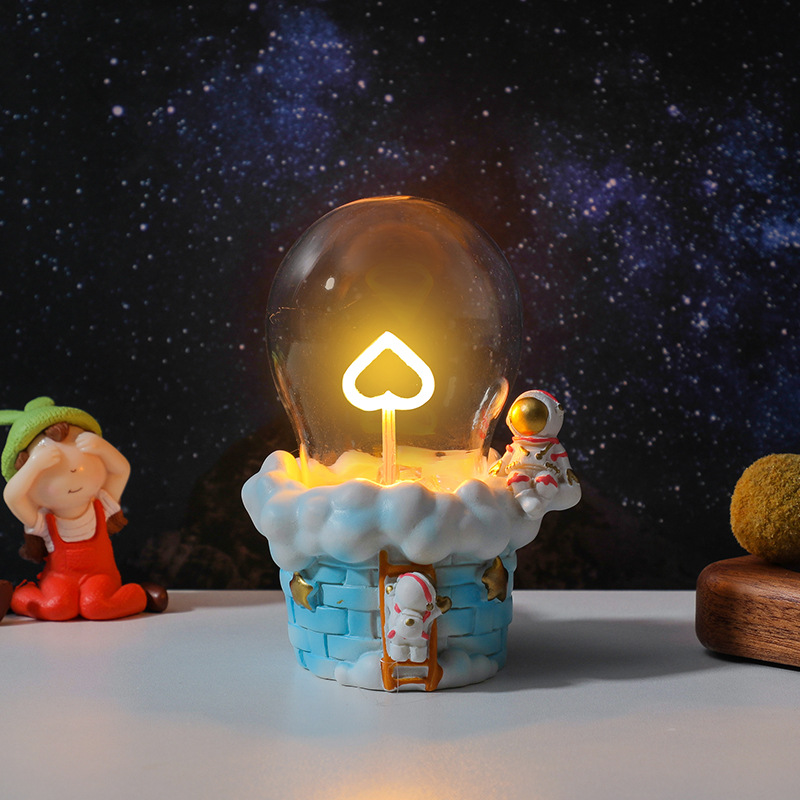 Lámpara de noche lámpara luminosa base de resina creativa para gatos adornos de animales decoración de escritorio exhibición artesanía regalos