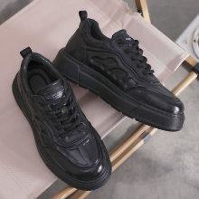 男士板鞋男款真皮厚底复古潮款头层牛皮欧洲站运动休闲鞋男潮百搭