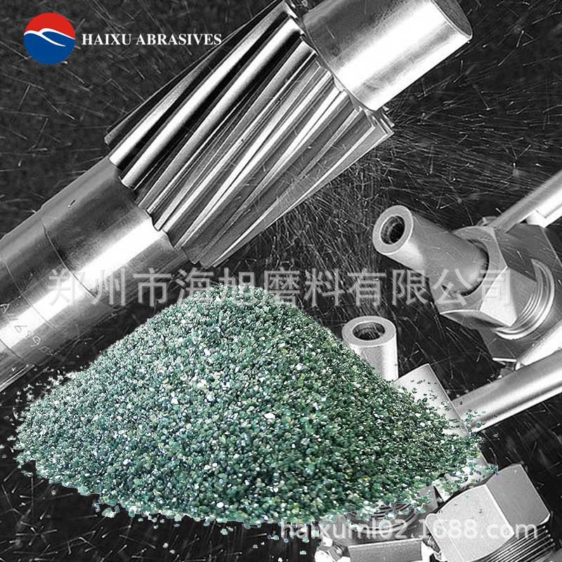 Grinding and polishing of 80 mesh green silicon carbide sand with…