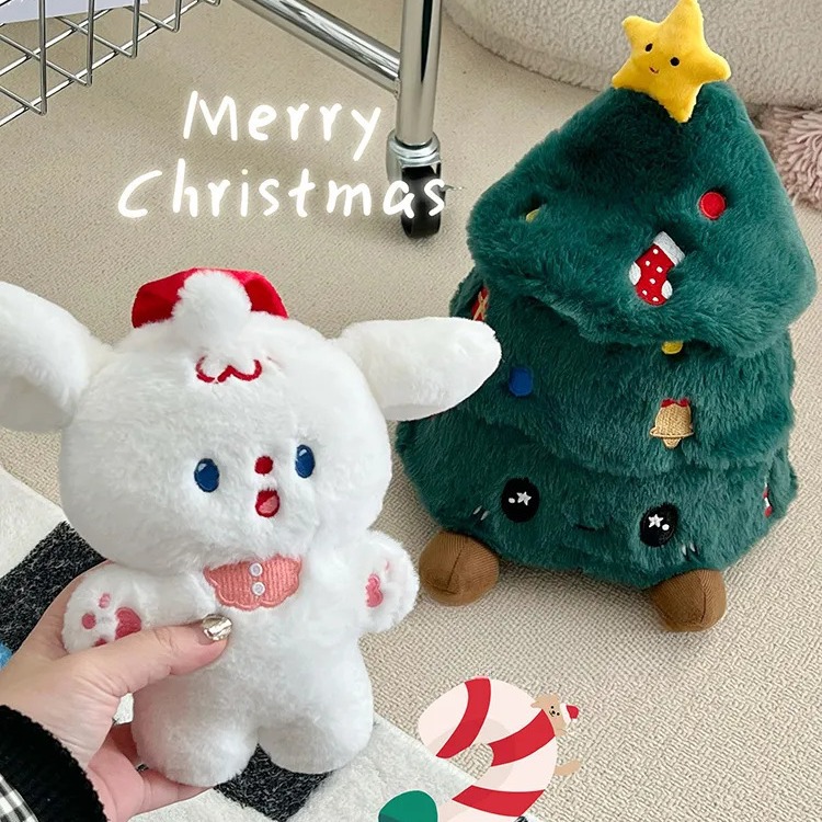 Christmas Tree Plush Toy - Adorable Holiday Decor & Gift For Girls, Best Friends, Birthday & New Year Celebrations_voghion.com