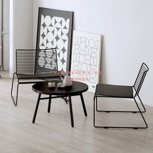 Outdoor Leisure Table and Chair Combination Cafe Milk Tea Shop Barbecue Shop Courtyard Shopping Mall Outdoor Iron Chair Set