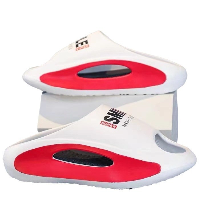 Zapatillas de mierda para hombres de verano tendencia de ropa exterior EVA pintado al aire libre zapatillas de playa suave para hombres