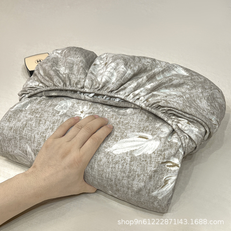 Class a 2025 New Original Hemp Bed Sheet Machine Washable Household Non-Slip Breathable Four-Season Bed Cover Mattress Bed Sheets Protective Cover