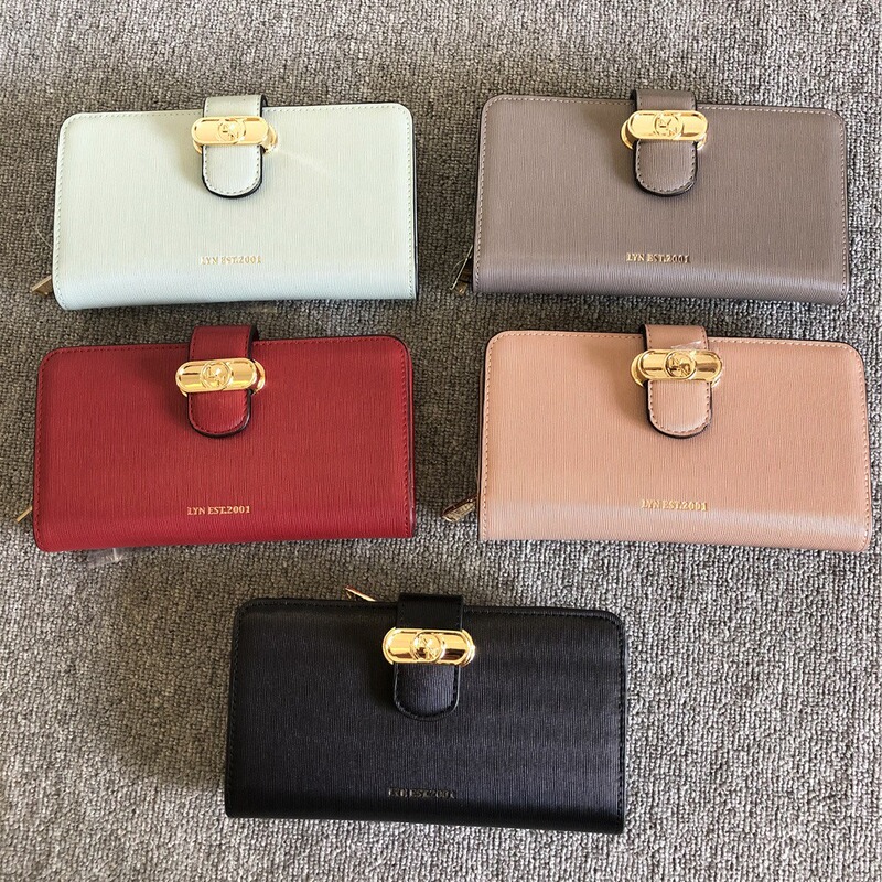 Lyn New Arch Bridge Multi-Card Slot Long Wallet with Gift Box