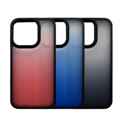 IPhone 15グラデーションオイルシェル携帯ケースグラデーション携帯ケース保護カバー衝突色適用アップル15