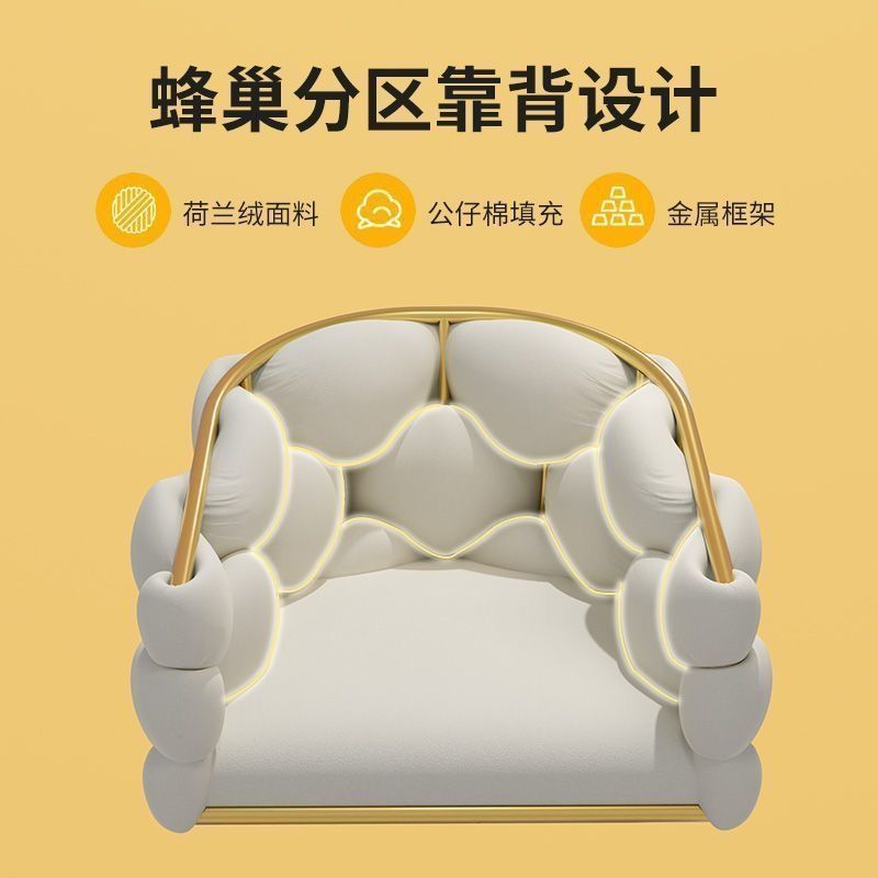 化妆椅子家用女生卧室梳妆台凳子奶油风花瓣椅轻奢美甲靠背化妆凳|undefined