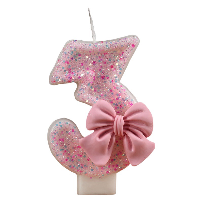 Vela digital creativa rosa｜Decoración cumpleaños｜Amazon y AliExpress