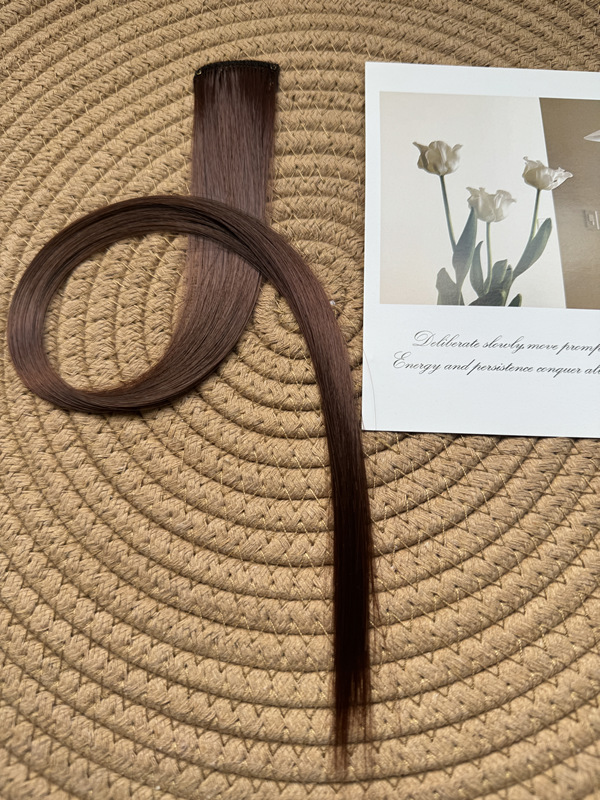 Peruca de color extensión de cabello pieza colgante oreja pieza de teñido de cabello simulado cabello de alta temperatura cabello rizado cabello recto adornamiento de cabello de color
