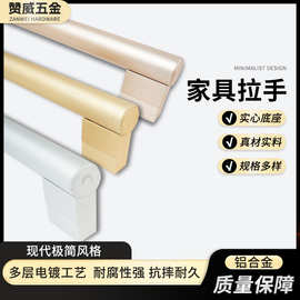 厂家直供现代简约家具五金拉手304铝合金拉手抽屉衣柜隐藏门拉手