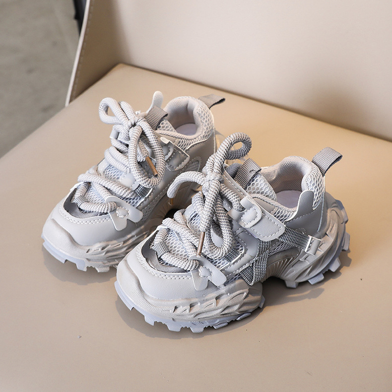 Sneakers bambina scarpe da ginnastica alla moda lacci morbide_voghion.com