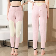 2024冬季新款保暖裤中老年护膝护腰羊毛棉裤 大码显瘦高腰打底裤