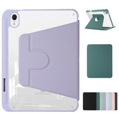 Suitable for ipad protective case 10th generation 10.9 inch 2022 rotation 9.7 transparent acrylic pro11 with pen slot 12.9