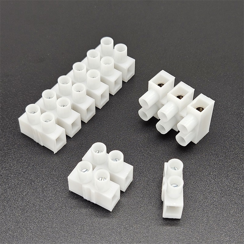 PA10端子台VDE认证10mm孔距24A接线柱欧规尼龙接线端子