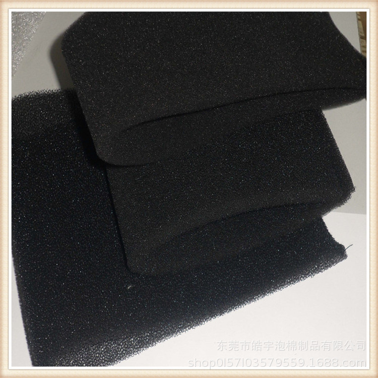 水族馆过滤海绵管 彩色圆柱 聚氨酯海绵高密度过滤棉黑色开孔海绵