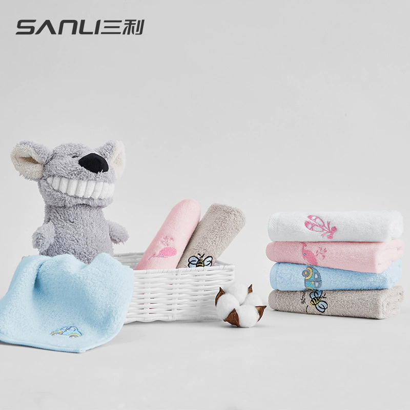 三利 Cotton towel, children's handkerchief for face, Birthday gift