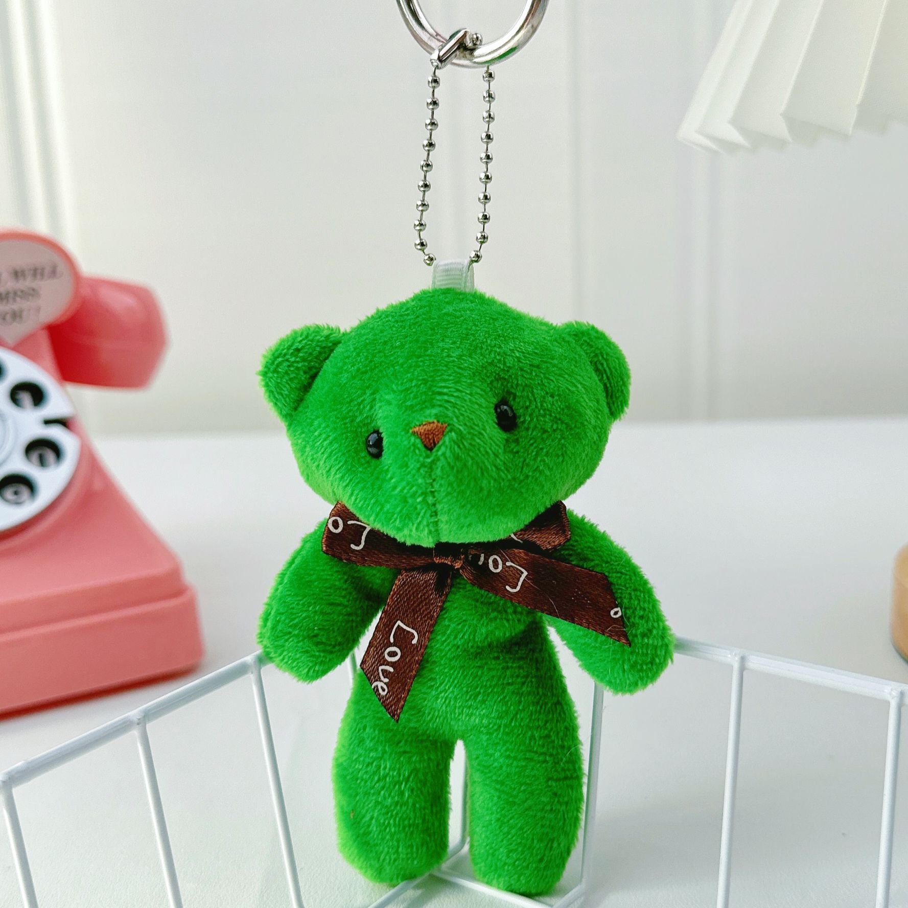 Muñeca de oso de peluche transfronterizo, muñeca de oso de una pieza de felpa, colgante, muñeca de oso, muñeca, juguete al por mayor, mini