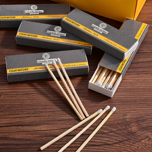 Kelong cigar matches old-fashioned matches lengthened 10cm match creative retro white birch wood cigar matches 24 packs