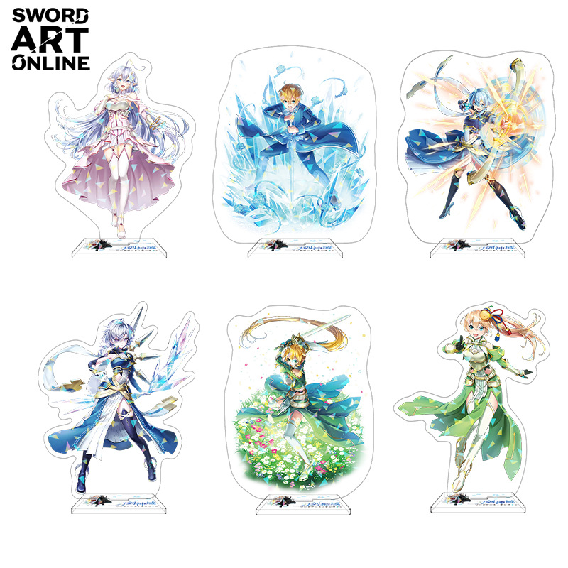 【刀劍神域玻璃鐳射大立牌】  動漫周邊亞克力創意擺件 可代發D制