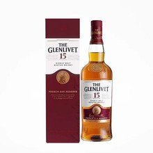 洋酒 格兰威特15年单一麦芽苏格兰威士忌 Glenlivet 原装700ml