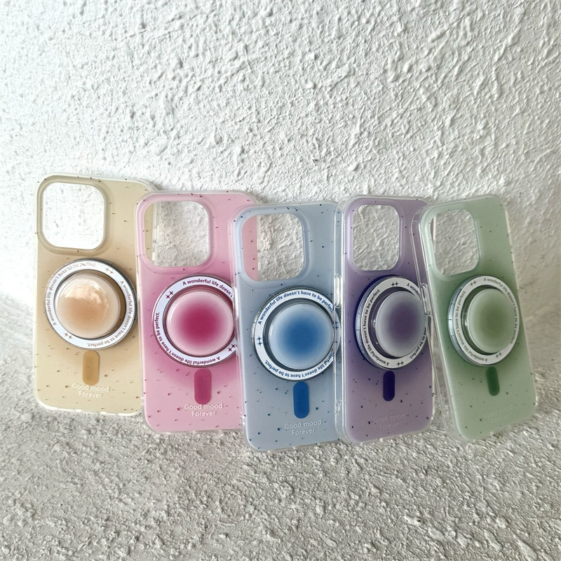 Magnetic IMD Phone Case for iPhone 13–17 / Pro / Pro Max — MagSafe Ring, Patterned Single Shell