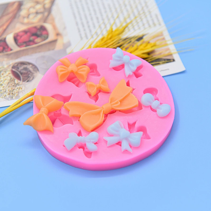 Diverse silicone mold with bow, fondant, DIY