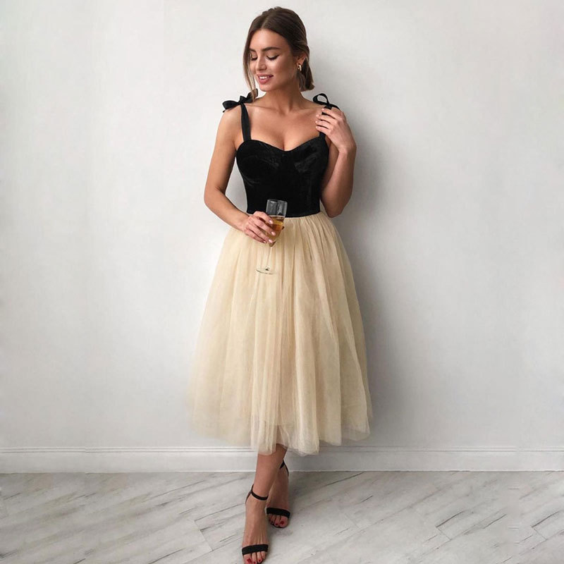 Comercio exterior europeo y americano Amazon AliExpress deseo vestido de noche V sexy Sling adelgazamiento vestido de banquete soporte personalización