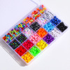 Square children's set with letters, beads, wholesale