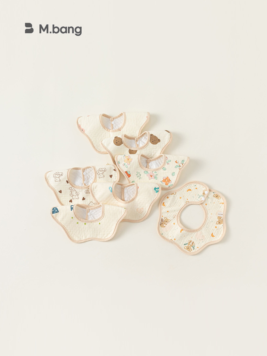 Babycity Toalla de saliva para niños Babero de pétalos de bebé Babero impermeable para recién nacidos PS24019