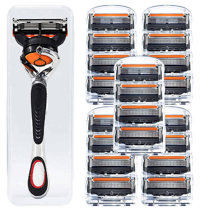✅ New 5-Layer Razor Manual Precision Five-Layer Blade Men's Shaving Razor for Shaving Face and Bald Head