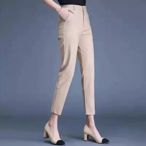 Apricot trousers, autumn thermal underwear