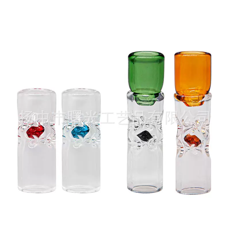 厂家直销钻石切面烟嘴彩色烟斗渐变通用配件创新蜂窝滤芯设计