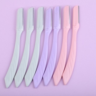 Factory Direct Sales Eyebrow Trimmer with Safety Net Stainless Steel Blade Eyebrow Razor Women's Shaver Beauty Tool Batch