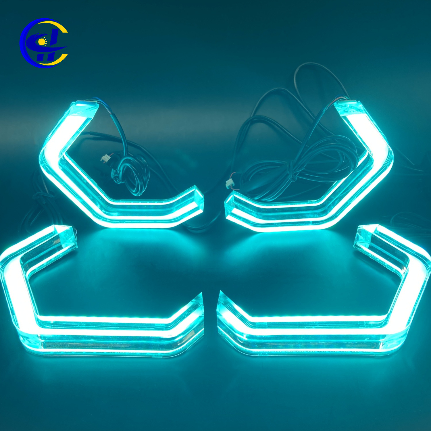 Suitable for E90 E92 M3 M4 car daytime running light LED angel eyes ice blue crystal angel eyes