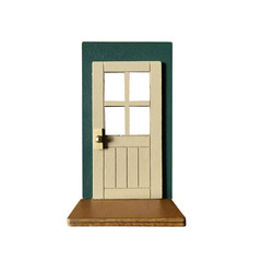 Christmas minimalist model small door mini furniture door decorations ornaments decorative pieces wooden decoration wooden handicrafts
