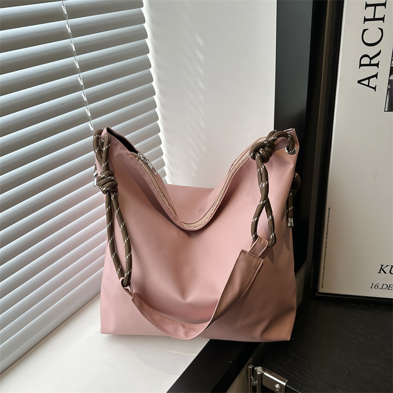 Retro relajado bolso de mujer 2024 nueva moda simple bolso de hombro de brazo para trabajar bolso de viaje