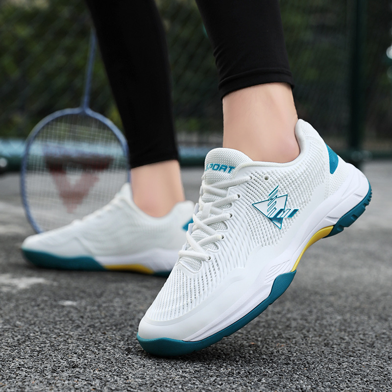 Zapatos de bádminton estilo pareja, competiciones deportivas de estudiantes jóvenes de entrenamiento profesional, zapatos de voleibol para mujeres, anti_voghion.com